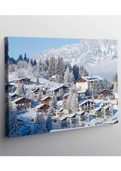 Kış Manzara Kanvas Tablo fiyatları