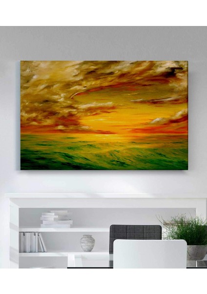 Renkli Gökyüzü Soyut Kanvas Tablo fiyatları