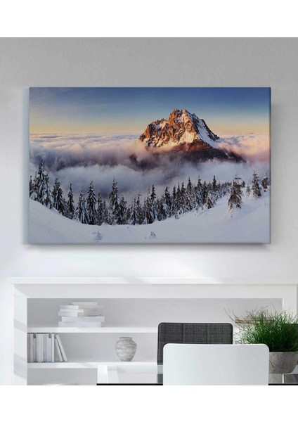 Kış Manzara Kanvas Tablo