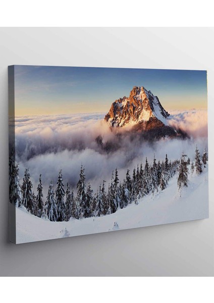 Kış Manzara Kanvas Tablo fiyatları