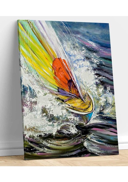 Çizgili Soyut Kanvas Tablo fiyatları