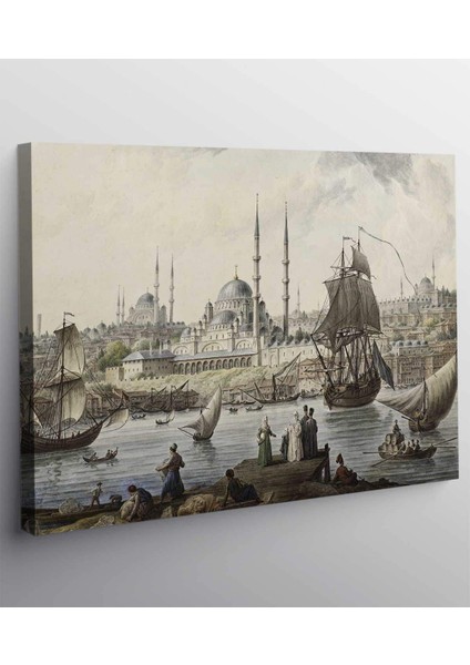 Jean-Baptiste Hilair - Yeni Camii ve Istanbul Limanı Tablosu fiyatları
