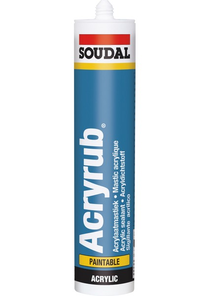 Beyaz Silikonize Mastik Acryrub 500 Gram