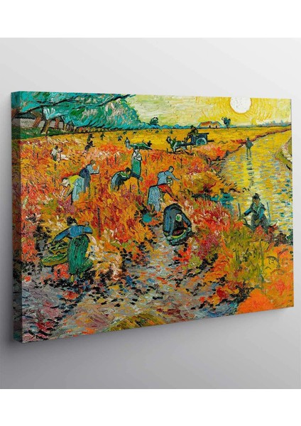 Vincent Van Gogh Kırmızı Üzüm Bağı Kanvas Tablo fiyatları