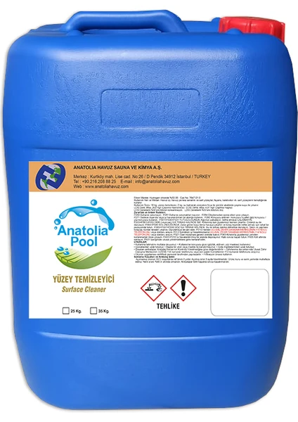 Anatolia Pool Yüzey Temizleyici 25 kg (Surface Cleaner)