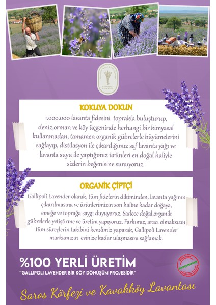 Dr. Lavender 2 Adet Dolap Kokusu Lavanta Kesesi Giysi Arası Kurutulmuş Lavanta Çiçeği Kesesi 22 Gr. Hediyelik