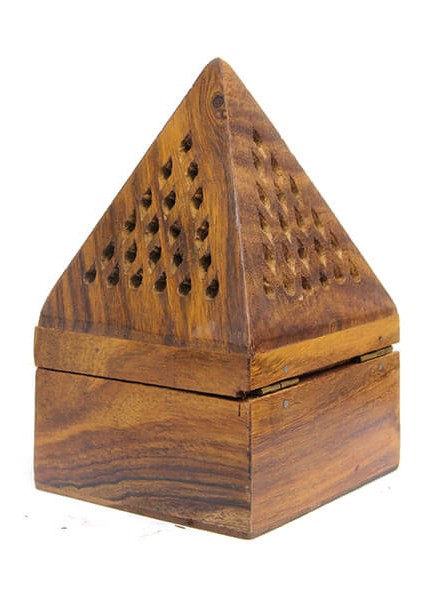 Ipek Naturel Ahşap Piramid Konik Tütsü Yakma Kutusu ve Yasemin (Jasmine) Back Flow Cones indirimleri