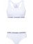 65003 Kadın Beyaz Sporcu Büstiyer Şort Set 4