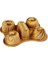 Mufy 22X18CM Döküm Multi 5 Bölmeli Kek Kalıbı Gold 12335 2