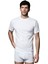 80196 Erkek Beyaz 2'li Yuvarlak Yaka Kısa Kol Atlet 1