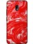 Nokia 2.2 Kılıf Kırmızı Mermer Baskılı Desenli Silikon Kılıf A++-8309 1