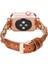 Apple Watch Uyumlu Deri Kordon Wanda 38-40MM Ferro Rose Gold Trok RST2EF Taba 2