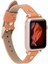 Apple Watch Uyumlu Deri Kordon 42-44MM Ferro Rosegold Trok Nu3 Pembe 1