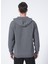 Kapüşonlu Basic Gri Melanj Erkek Sweatshirt 3