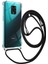 Xiaomi Redmi NOTE9S Note9 Pro Uyumlu Boyundan Askılı Darbe Emici Şeffaf Silikon Kılıfı Siyah Ipli Şeffaf - Siyah 1