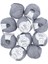 Spagettiyarn Gri Slim Cotton Ip - 10'lu Set 3
