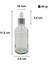 50 cc Şeffaf Damlalık Metal Gümüş Sızdırmaz Kapaklı 50 ml Dropper Cam Serum Şişesi 30 Adet 2