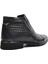 2356 Siyah Erkek Deri Fermuarlı Bot 4