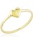 Kalp'li Altın Yüzük Sade 14 K Gold 1