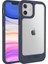Apple iPhone 12 Kılıf Çift Katmanlı Darbe Emici Ugly Rubber UR G Model Kapak Lacivert 1