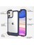 Apple iPhone 12 Kılıf Çift Katmanlı Darbe Emici Ugly Rubber UR G Model Kapak Lacivert 3