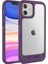Apple iPhone 12 Mini Kılıf Çift Katmanlı Darbe Emici Ugly Rubber UR G Model Kapak Mor 1