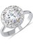 Preciosa Zirconia Taşlı Gümüş Tektaş Yüzük YZG.369 1