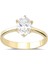 Preciosa Zirconia Taşlı Gümüş Tektaş Yüzük YZG.380 2