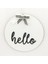 Ahşap Kapı Süsü Hello - Beyaz 54243 1