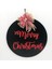 Ahşap Kapı Süsü Merry Chistmas - Siyah 54300 1