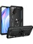 - Xiaomi Redmi 9T - Kılıf Yüzüklü Zırh Tank Vega Kapak - Siyah 1