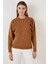Bisiklet Yaka Pamuklu Basic Örme Sweat Kadın Sweat 601MS0183 4