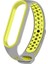 Xiaomi Mi Band 6 Esnek Silikon Delikli Spor Kayış Kordon KRD-02 NO11 Gri - Sarı 1