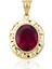 Altın Grek Yakut (Ruby) Renk Kolye 1