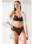 2'li Paket Dantelli Yüksel Bel String 560 Siyah/ten 2
