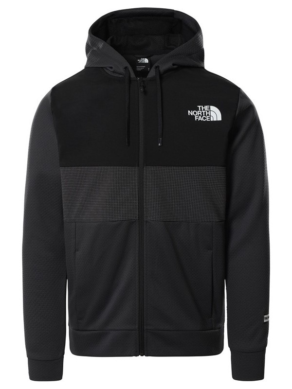 black and gray north face