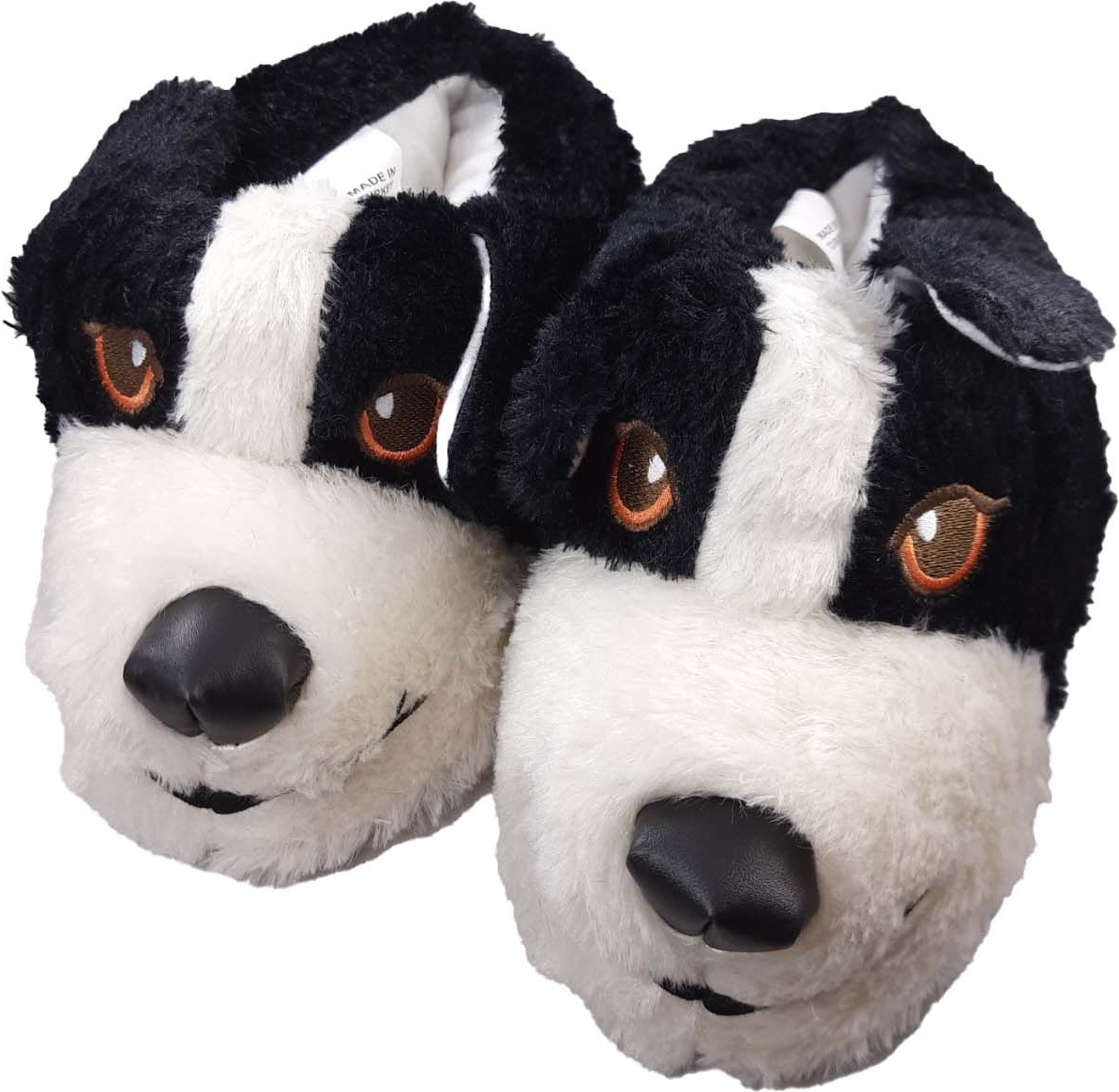 Terlik Market Unisex Köpekli Hayvanlı Ev Pandufu Siyah