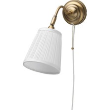 IKEA Arstid Duvar Lambası Beyaz-Pirinç Rengi Aşağı Yönlü Işık G24D-3 Duy Tipi
