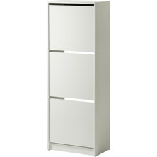 IKEA Bissa Ayakkabı Dolabı Beyaz, 49X 28X 135 cm