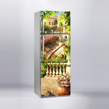 Sticker Art Buzdolabı Sticker Kaplama Dolap Kaplama Etiketi 3D Bahçe Balkon