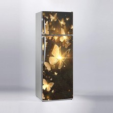 Sticker Art Buzdolabı Sticker Kaplama Dolap Kaplama Etiketi 3D Kelebekler