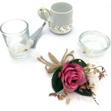 Lora Davet Damat Fincan Tepsi Aksesuarları - Altın 53791