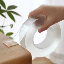 Ultra Güçlü Çift Taraflı Nano Bant Tablo, Askılık, Raf,için Süper Güçlü Bant Yapıştırıcı 2 Adet
