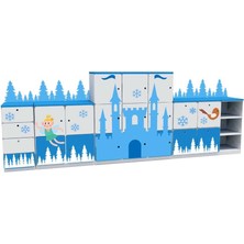 Woody Life Kış Temalı Çocuk Odası Anaokulu Kreş Dolap Seti