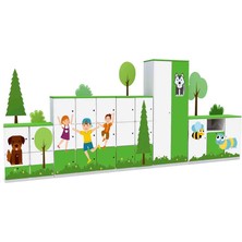 Woody Life Ilkbahar Temalı Çocuk Odası Anaokulu Kreş Dolap Seti