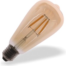 6W Rustik Armut Günışığı LED Ampül-