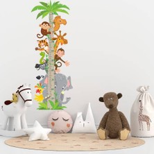 Echo Home Sevimli Hayvanlar Temalı Boy Ölçer Duvar Sticker Seti