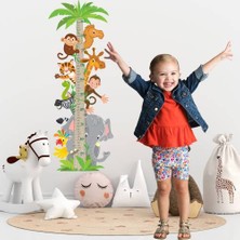 Echo Home Sevimli Hayvanlar Temalı Boy Ölçer Duvar Sticker Seti