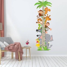 Echo Home Sevimli Hayvanlar Temalı Boy Ölçer Duvar Sticker Seti