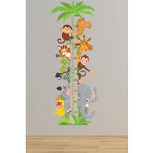 Echo Home Sevimli Hayvanlar Temalı Boy Ölçer Duvar Sticker Seti